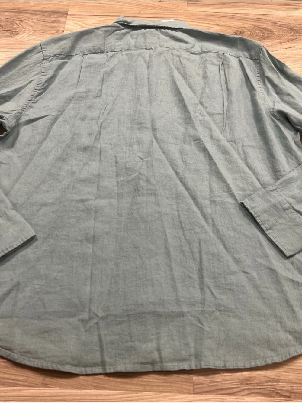 J.Crew Classic Linen Blend Oxford Button Down Shirt Green Men’s 2XL AL179 $110